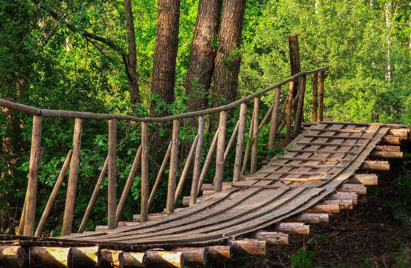 Narochanka suspension bridges.