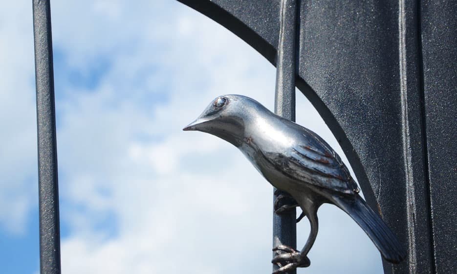 Береза. Памятный знак вертлявой камышевке.