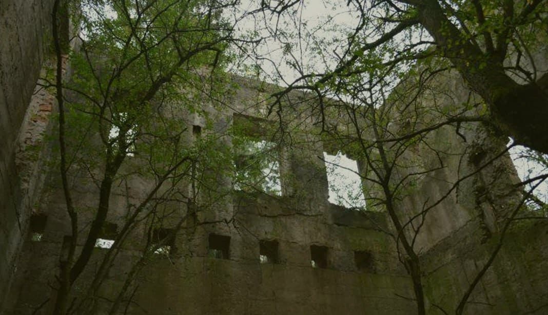 Ruins of the Ludvikovo Border Guard corps.