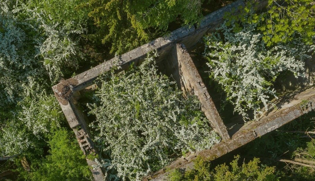 Ruins of the Ludvikovo Border Guard corps.