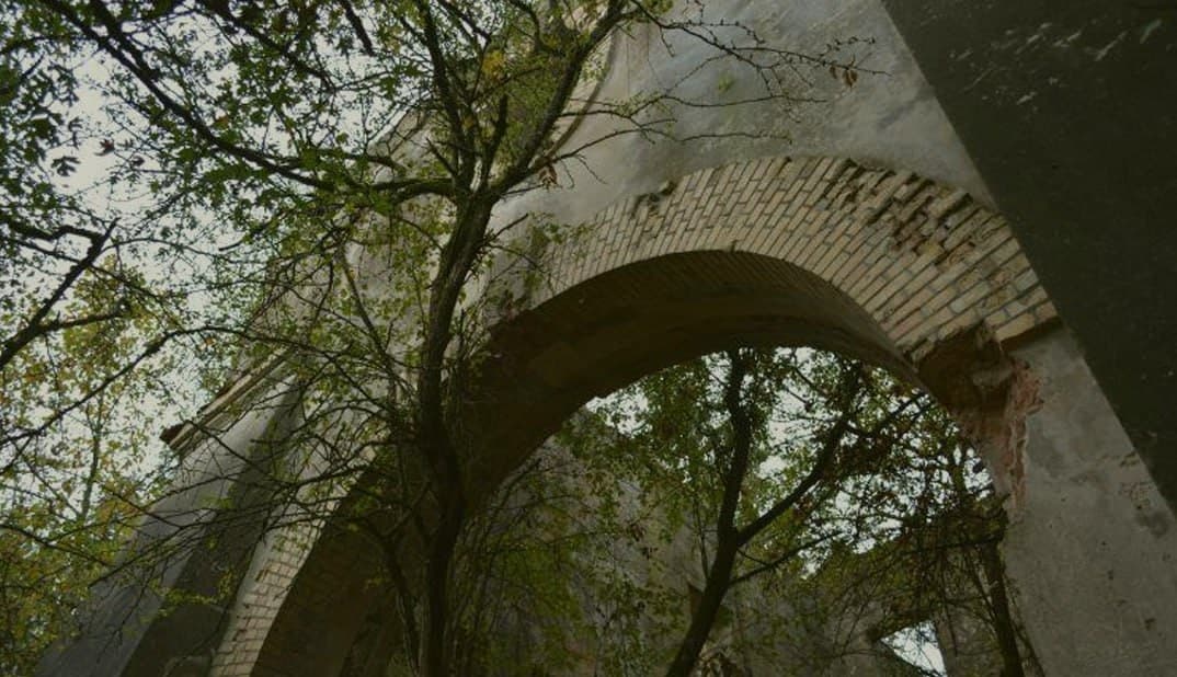 Ruins of the Ludvikovo Border Guard corps.