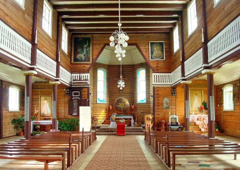 Dalyokie. The Catholic church of St. Stanislaus.