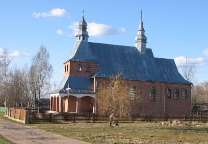 Mezhany. Blessed Virgin Mary of the Angels catholic church.