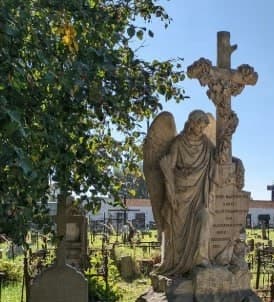 Brest. Catholic cemetery and tomb of the 19th century.